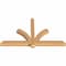 Ekena Millwork Redmond Smooth Timber Gable Bracket, Western Red Cedar, 60"W x 35"H x 3 1/2"D x 3 1/2"F, 14/12 Pitch GBW060X35X0404RED00SWR - alternate 4